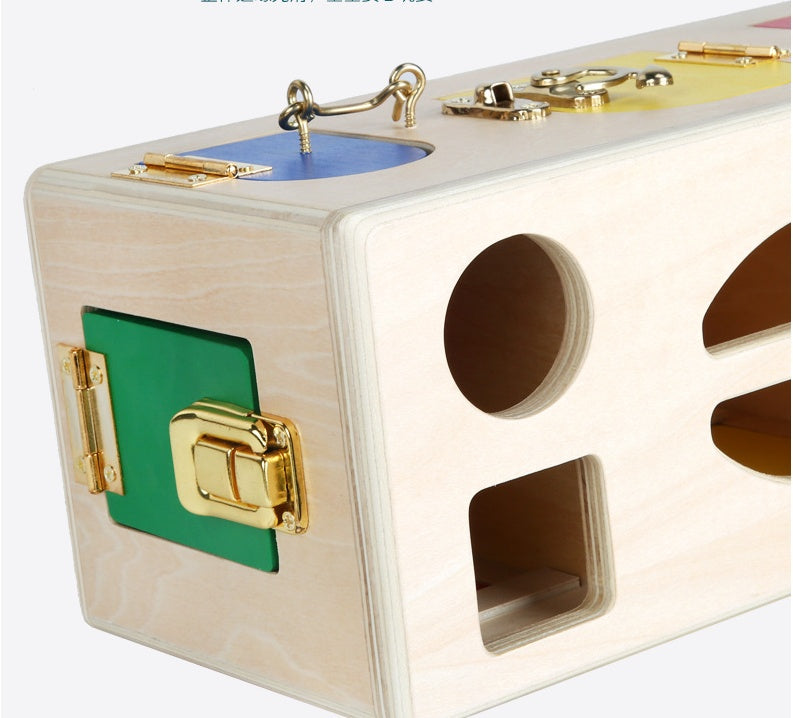 Kinder Montessori Formensortierbox aus Holz – Lernspielzeug für motorische Fähigkeiten