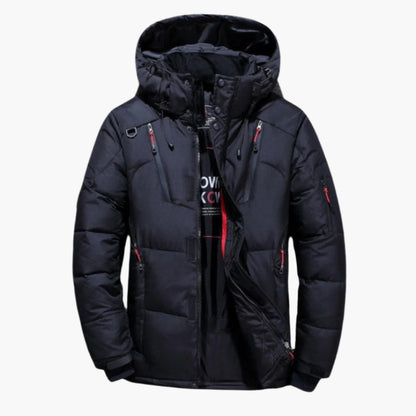 Herren Daunenjacke Winter Steppjacke mit Kapuze – Modisch & Wärmend für Alltag und Outdoor