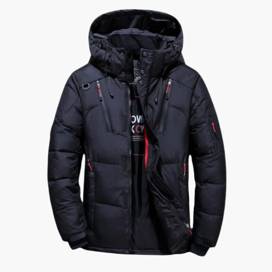 Herren Daunenjacke Winter Steppjacke mit Kapuze – Modisch & Wärmend für Alltag und Outdoor