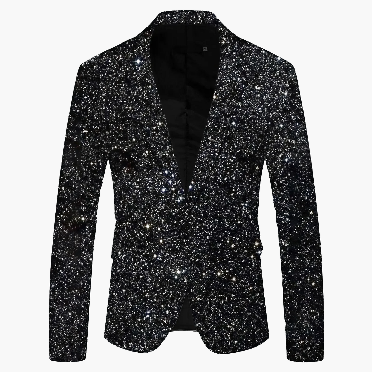 Herren Slim Fit Blazer Modern Ein-Knopf Sakko für Business und Freizeit