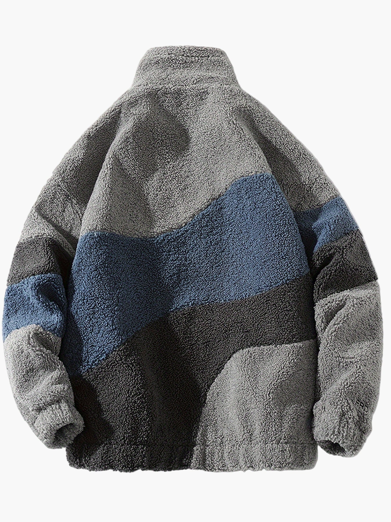 Herren Preppy Style Softshelljacke mit Farbblock-Design und Stehkragen – Freizeitjacke mit Reißverschluss