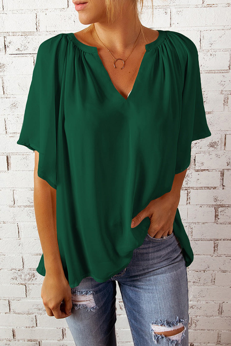 Tanya – Weiches Kurzarm T-Shirt Pullover