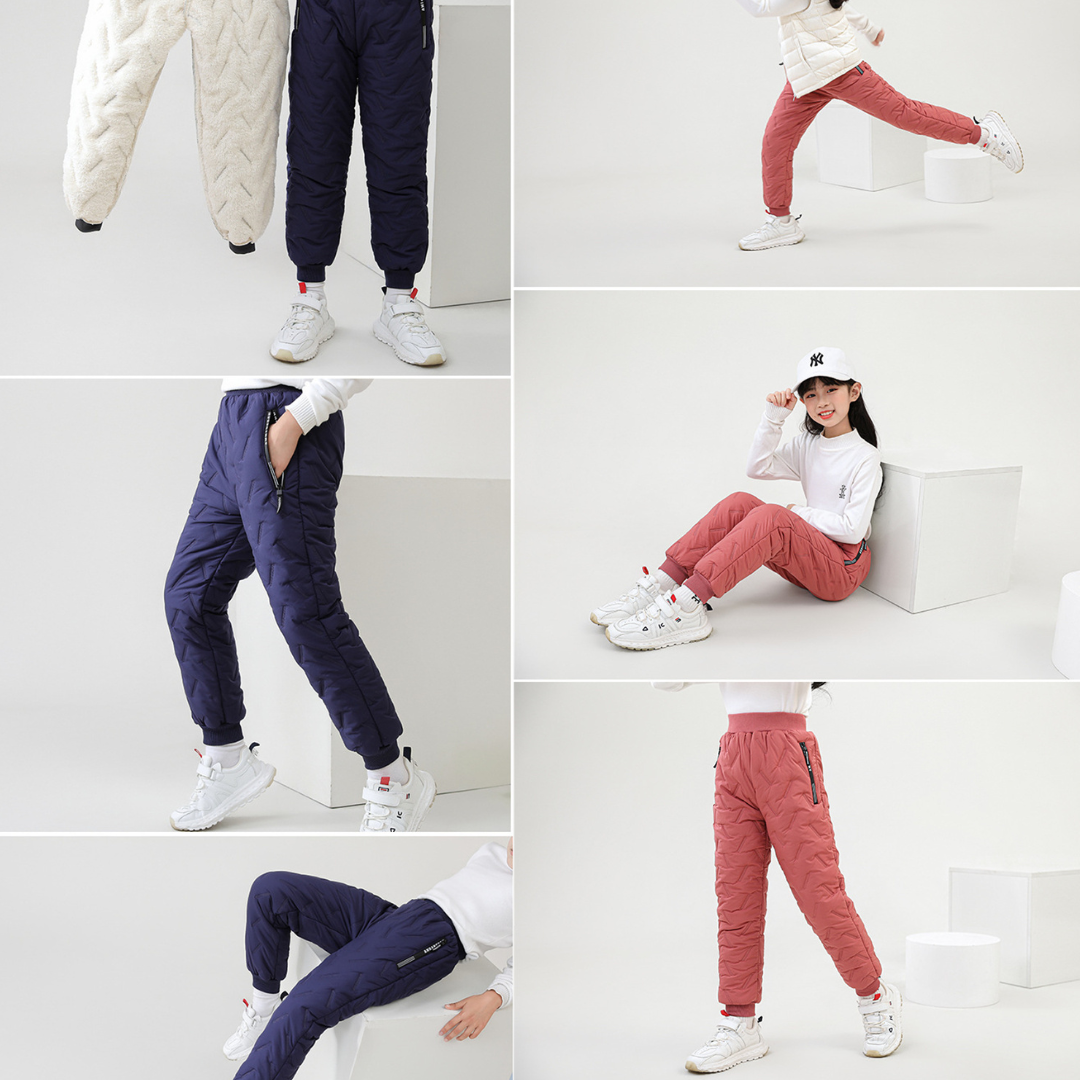 Kinder Outdoor Winter Thermohose – Wasserdicht & Gefüttert für Jungen und Mädchen – Sportliche Schneehose für Aktivitäten
