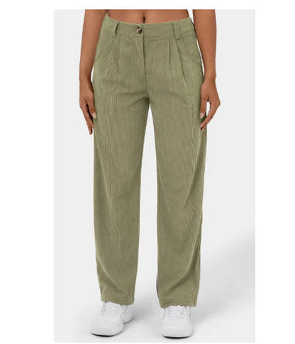 Marie – Hochtaillierte lässige Cordhose mit geradem Schnitt