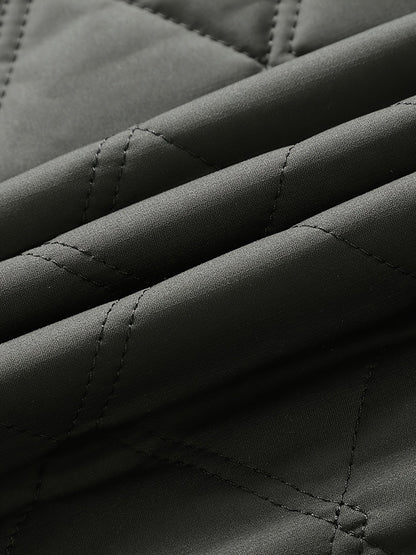 Herren Steppjacke mit modernem Rautenmuster – Eleganter Alltagsstil für Business & Freizeit