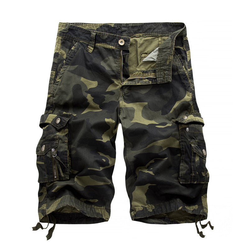 Robin – Camo Bedruckte Knielange Cargo-Shorts