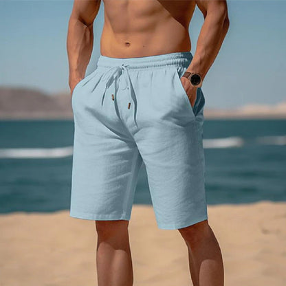 Gregory – Sommer-Drawstring-Shorts mit elastischem Bund für Herren