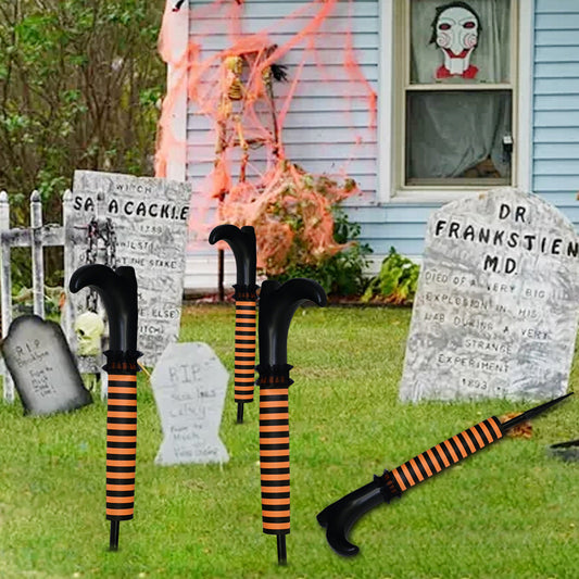 Halloween Dekoration Hexenbeine Gartenstecker für Gruselige Grabstein-Szene