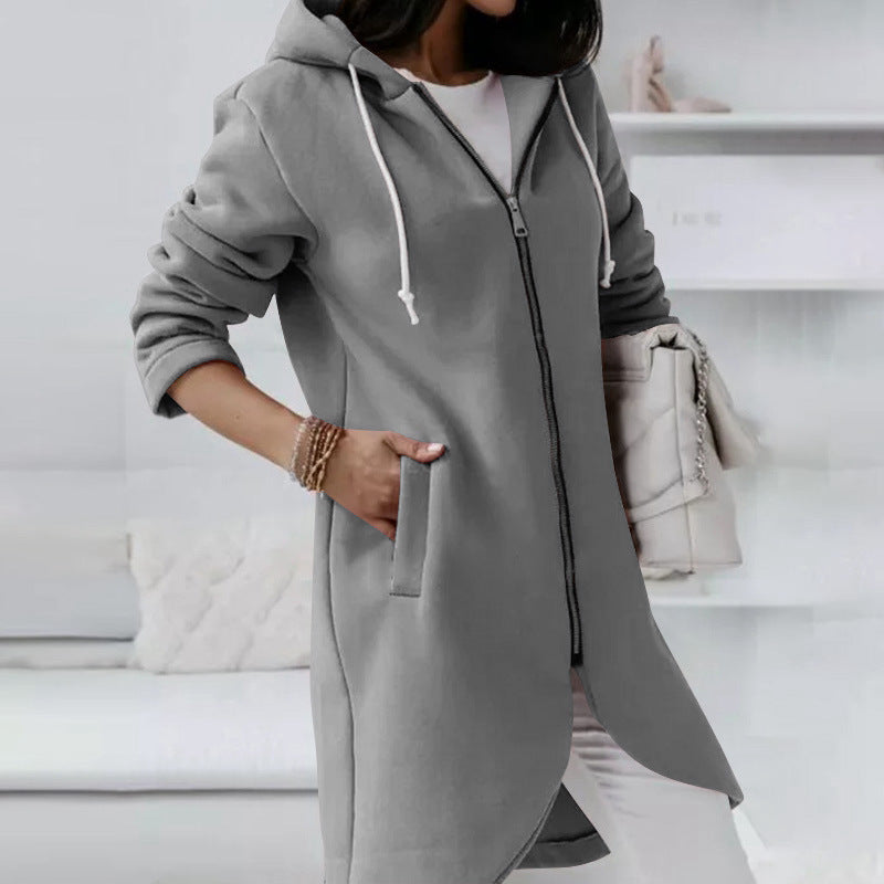 Tamara – Kapuzen-Sweatshirt mit Reißverschluss und Taschen