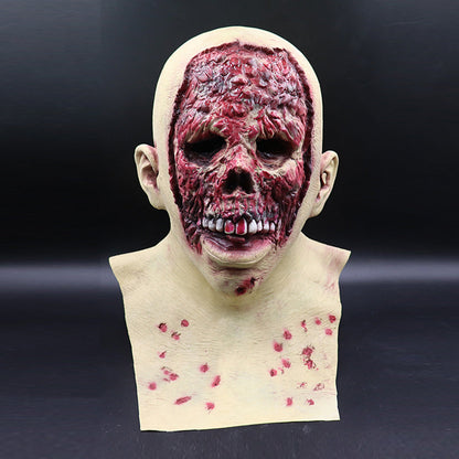Halloween Latex Zombie Maske für Erwachsene – Gruselige Vollkopf-Maske für Horror-Kostüme & Party