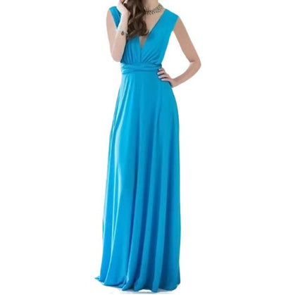 Damen Maxikleid mit Rückenfreiem Design – Elegantes Abendkleid, vielseitig tragbar, Partykleid