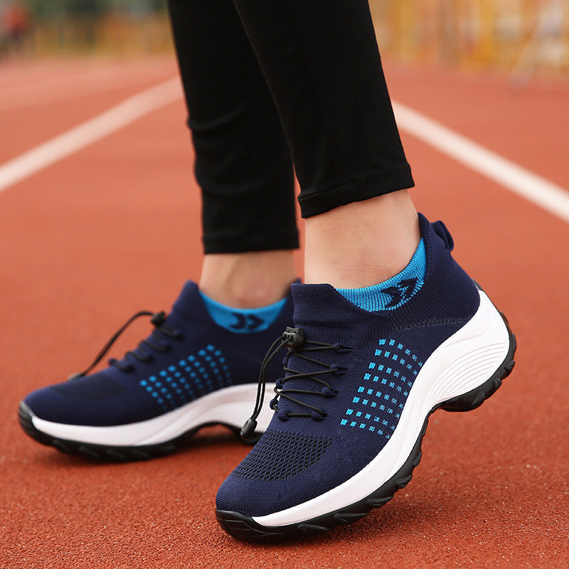 Amanda – Hoch elastische atmungsaktive Sportschuhe für Damen mit fliegendem Gewebe