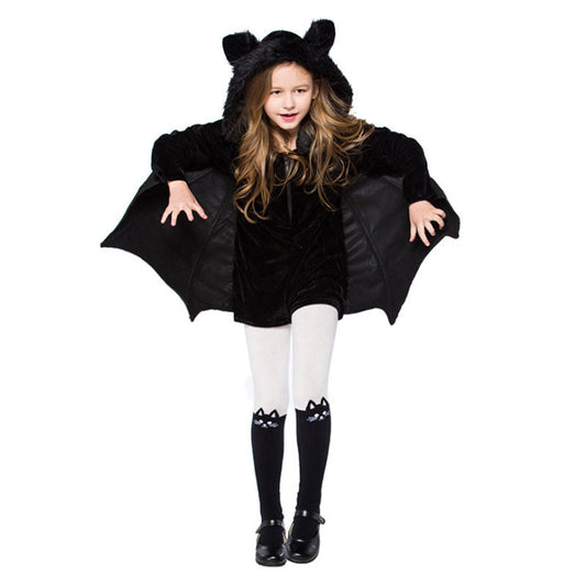 Kinder Halloween Fledermaus Kostüm – Unisex Verkleidung für Halloween-Partys & Trick-or-Treat