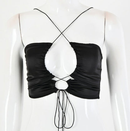Deborah – Modisches Damen-Bandage-Top mit Hohlem Design