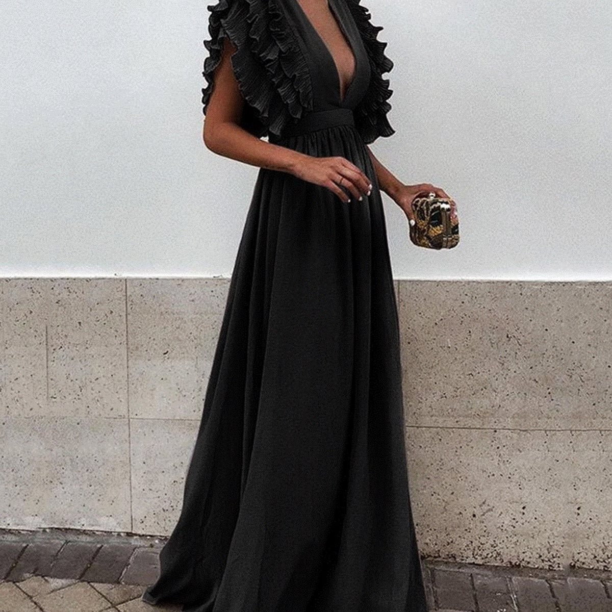 Elizabeth – Plus Size Maxikleid für Damen Party Kleid Lange Kleider