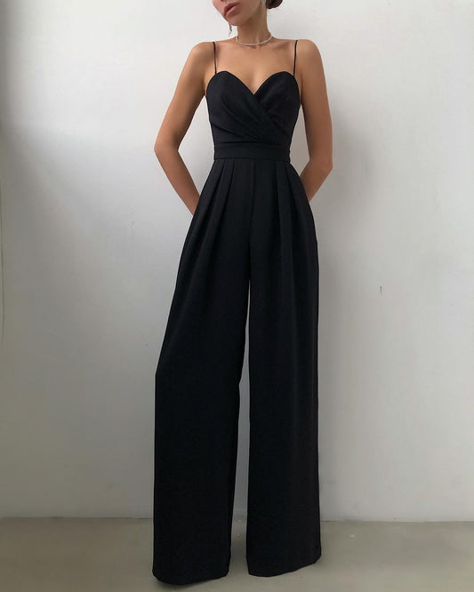 Terry – Minimalistischer Jumpsuit mit geradem Bund und Mopping