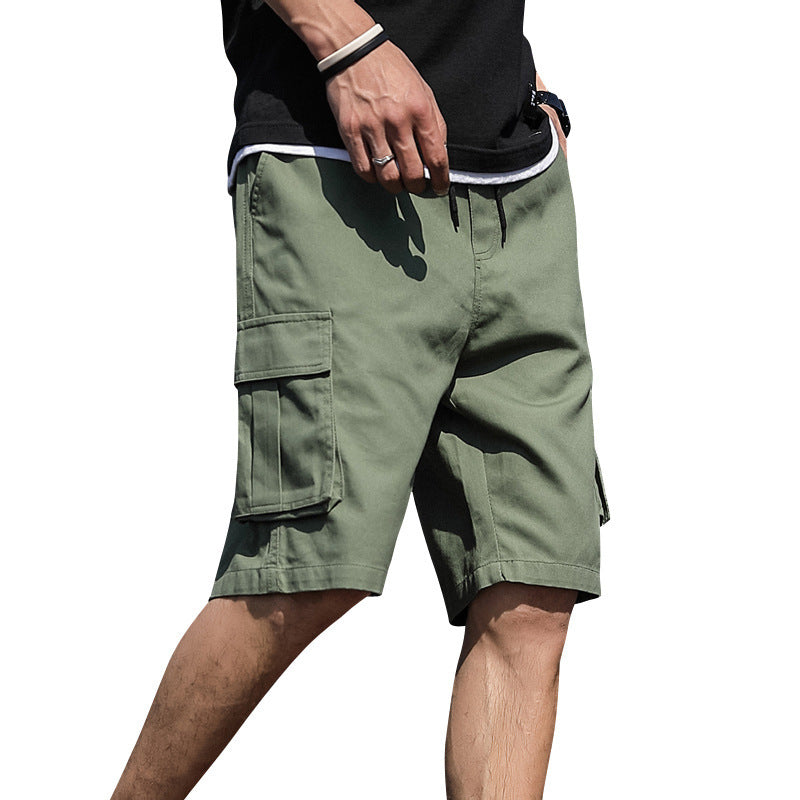 Denise – Sommerliche Gerade Fünf-Punkt Latzhose mit Kordelzug und mehreren Taschen