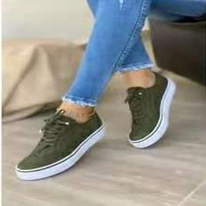 Damen Freizeitschuhe mit Broguing-Details und Plateau – Modische Sneaker für Alltag und Streetstyle