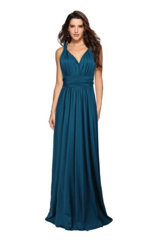 Damen Maxikleid mit Rückenfreiem Design – Elegantes Abendkleid, vielseitig tragbar, Partykleid