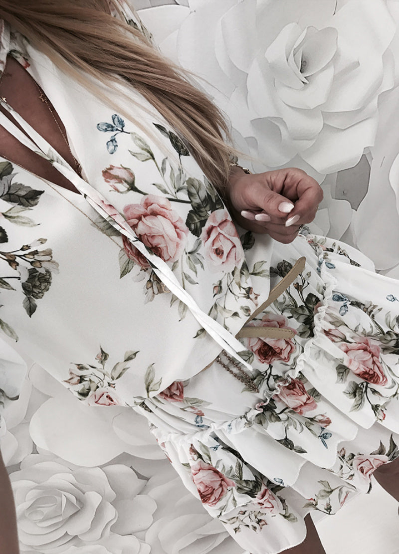 Angela – Boho Sommerkleid mit Blumenprint