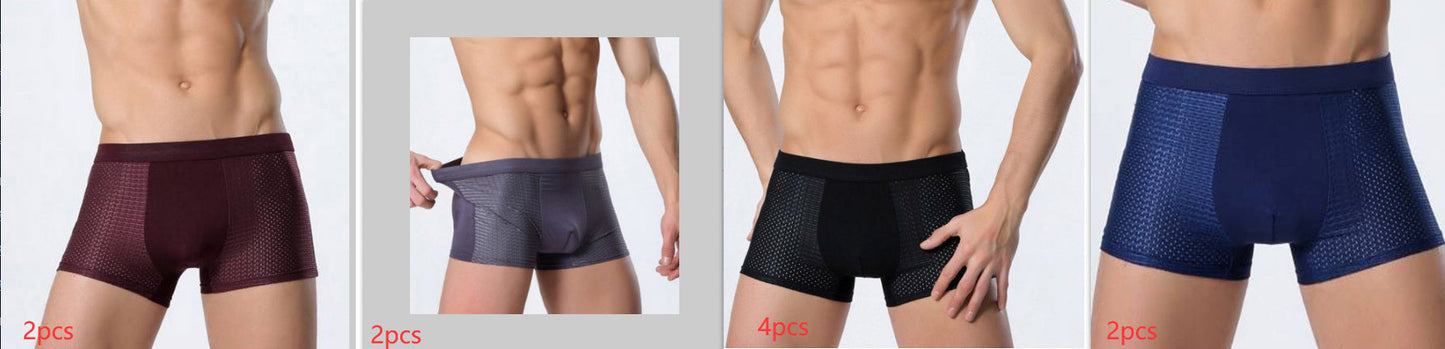 Leon – Atmungsaktive Herrenunterwäsche aus Eissilk mit Mesh