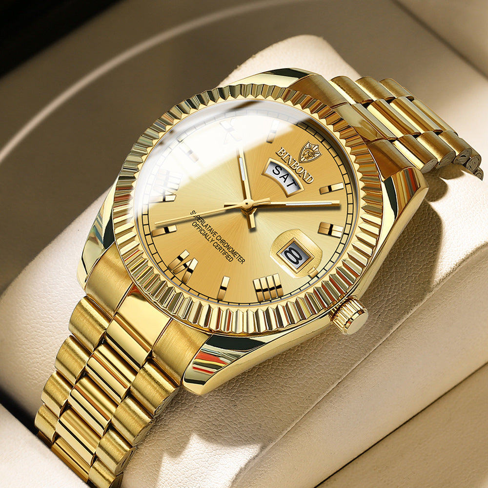 Herren Business Armbanduhr Luxus Automatik mit Datumsanzeige – Eleganter Chronometer für Alltag und Büro