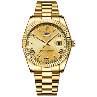 Herren Business Armbanduhr Luxus Automatik mit Datumsanzeige – Eleganter Chronometer für Alltag und Büro