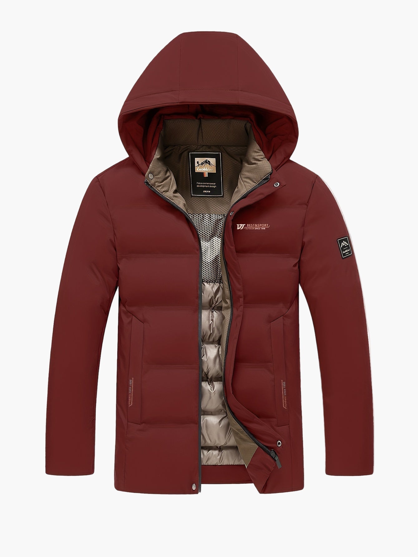 Herren Winter Steppjacke mit Kapuze – Wärmende Outdoorjacke für Alltag & Freizeit