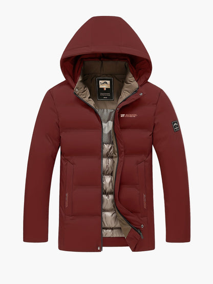 Herren Winter Steppjacke mit Kapuze – Wärmende Outdoorjacke für Alltag & Freizeit