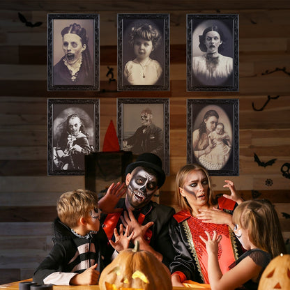 Halloween Lentikular-Bildrahmen Set – Gruselige Verwandlungs-Porträts für Dekoration & Spuk-Atmosphäre