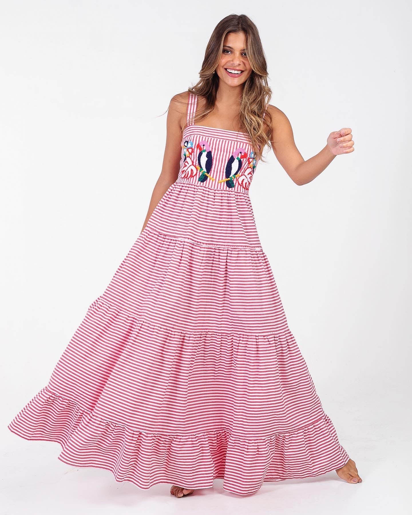 Kelly – Langes Strandkleid für Damen