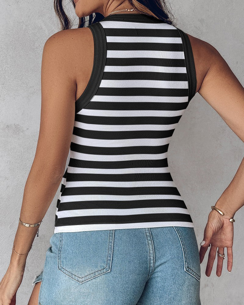 Jenny – Slim Fit Weste mit Bralette im modischen Rundhalsausschnitt für Damen