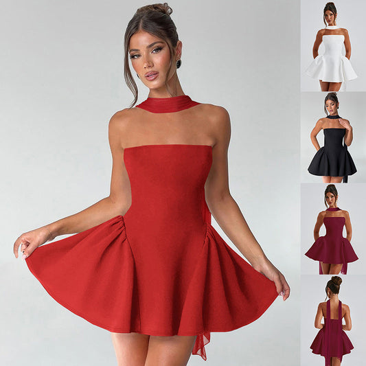 Deborah – Sexy Tube-Top-Kleid mit Rückenreißverschluss für Partykleidung
