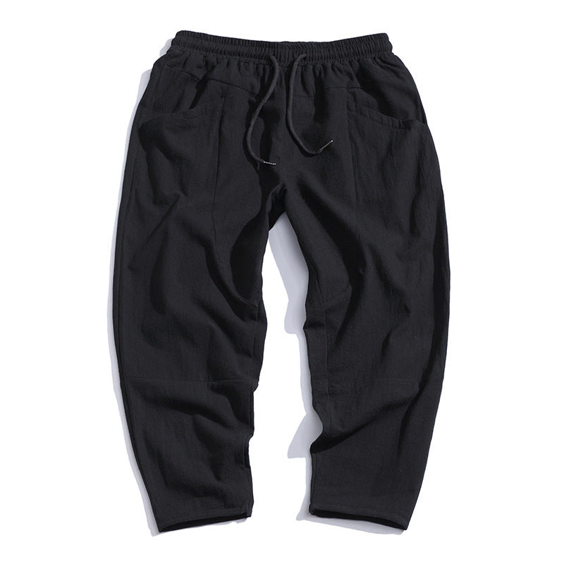 Herren Freizeit Haremshose Loose Fit Jogger – Bequeme Streetwear Hose für Alltag und Sport