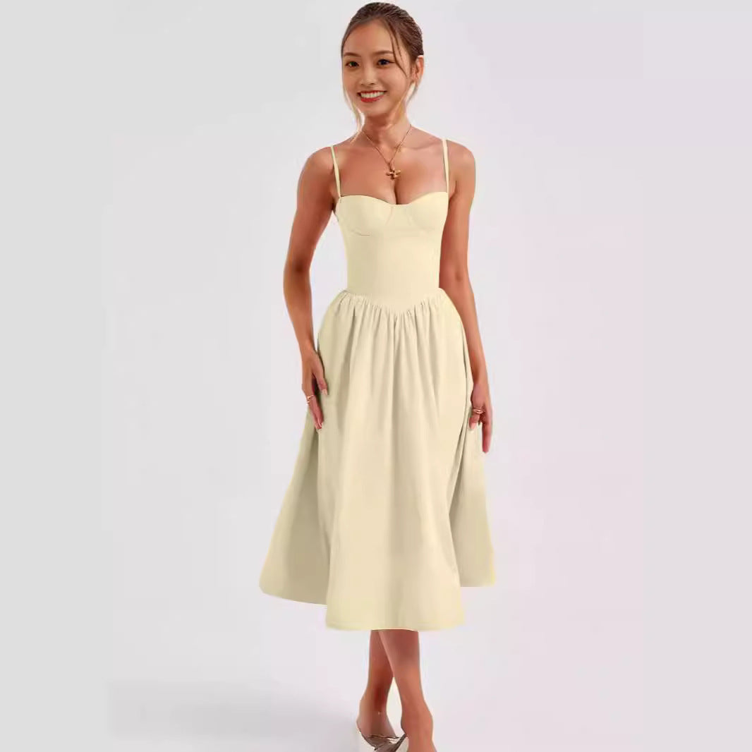 Vanessa – Französisches Retro-Langes Kleid im Hofstil