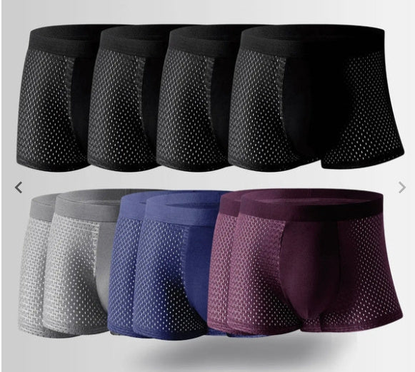 Leon – Atmungsaktive Herrenunterwäsche aus Eissilk mit Mesh