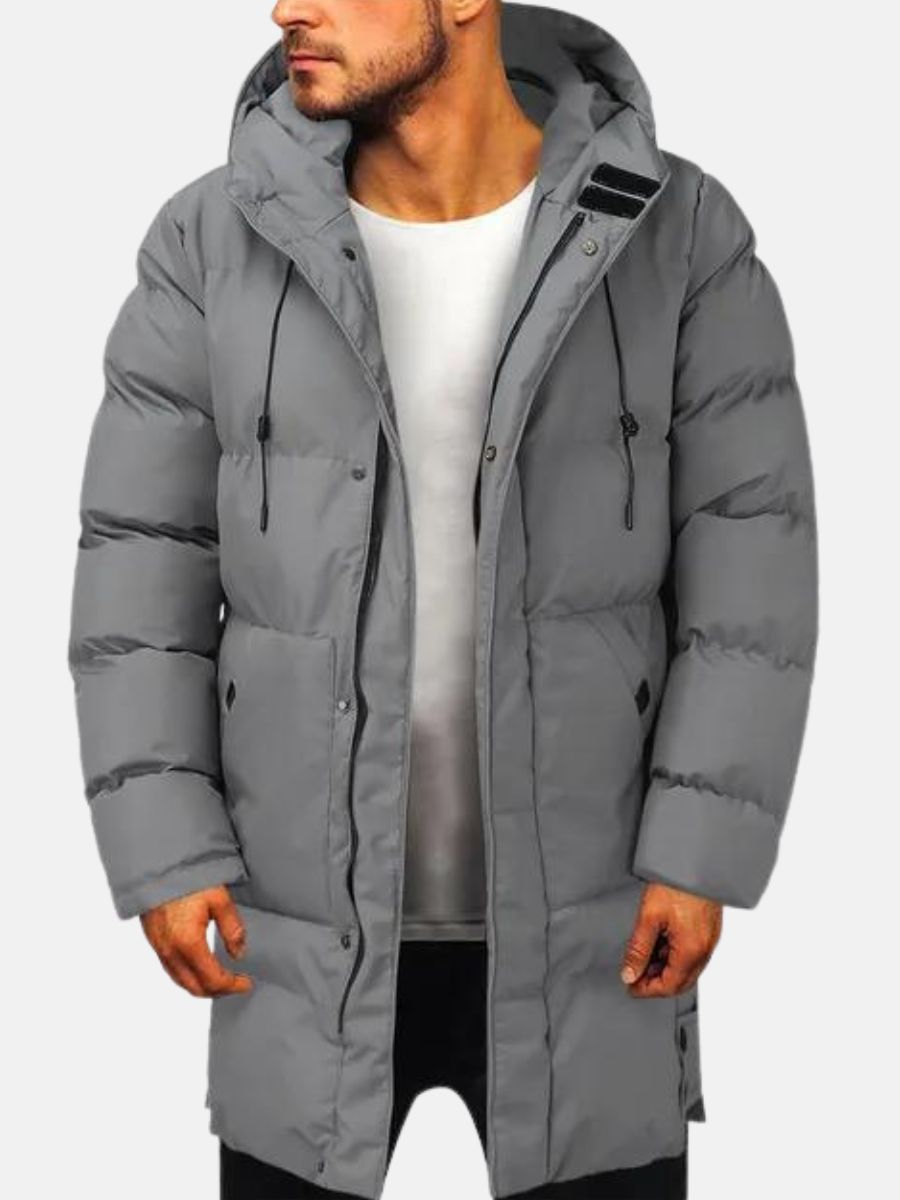 Herren Winter Parka – Langer, Steppmantel für Outdoor & Alltag, Komfort und Stil