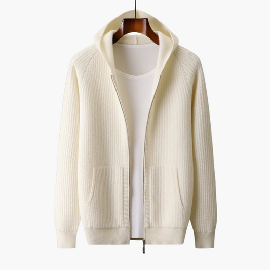 Herren Premium Hoodie mit Kapuze – Moderner Strick Pullover für Alltag & Freizeit