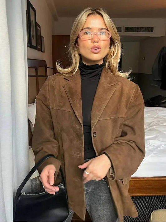 Damen Oversized Trenchcoat – Stilvoller Herbst- und Wintermantel für modische Auftritte