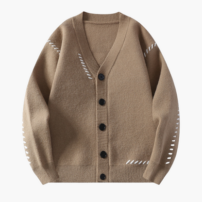 Herren Strick-Cardigan mit Knopfleiste – Moderner Freizeitstil und Komfort