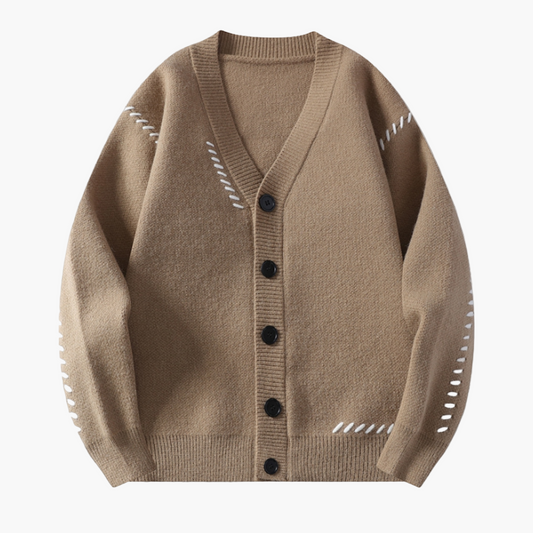 Herren Strick-Cardigan mit Knopfleiste – Moderner Freizeitstil und Komfort
