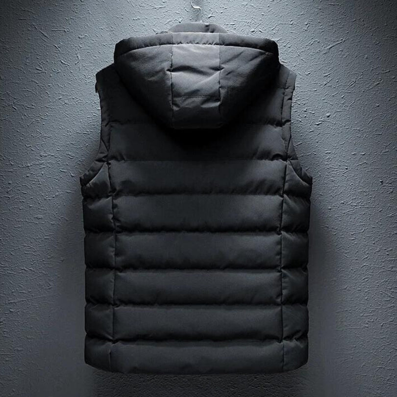 Herren Steppweste mit Kapuze – Funktionale Outdoor Weste für Alltag und Sport