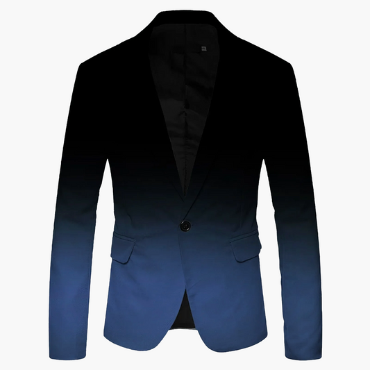 Herren Slim Fit Blazer Modern Ein-Knopf Sakko für Business und Freizeit