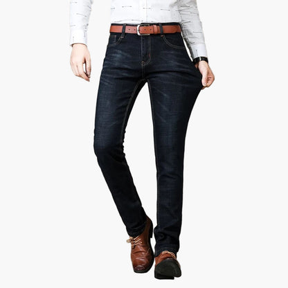 Herren Stretch-Jeans – Bequeme Alltagsjeans im klassischen Stil für Arbeit und Freizeit