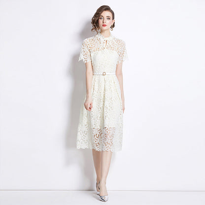 Damen Elegantes Spitzenkleid für besondere Anlässe – Mid Waist, Festlich, Stilvoll