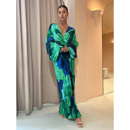Nicola – Faltendes lässiges Urlaubs Kleid für Damen