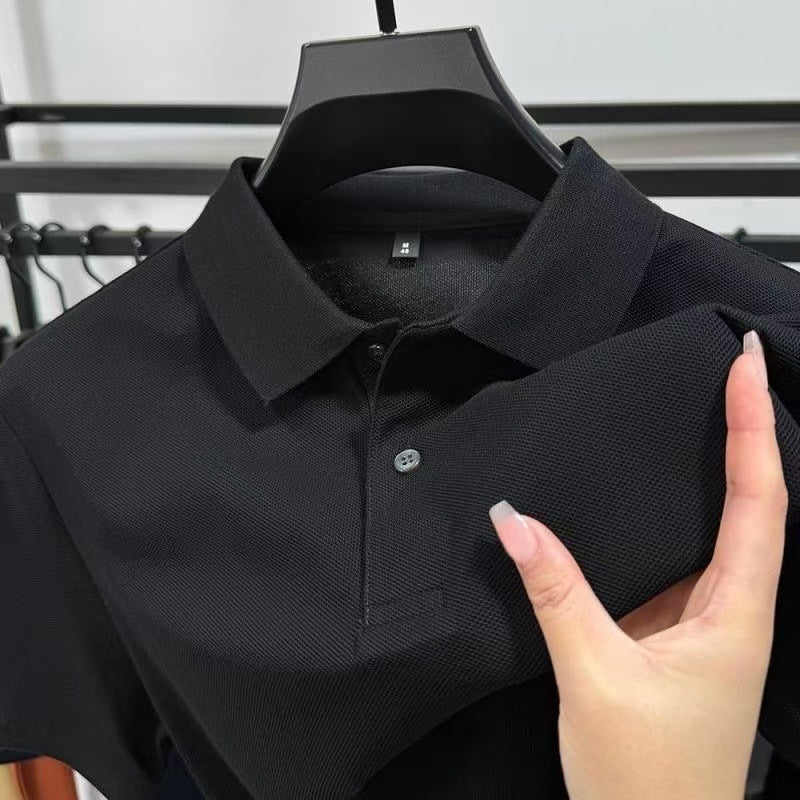 Norman – Besticktes Herren-T-Shirt mit Modernem Revers
