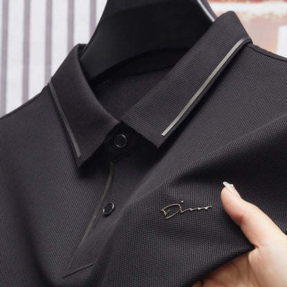 Charlie – Sommer-Polohemd mit kurzen Ärmeln aus Ice Silk
