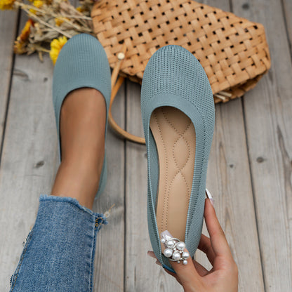 Marie – Runde Zehen Flache Damen Pumps