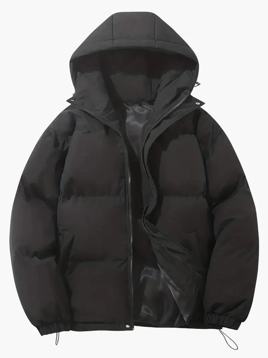 Herren Winter Steppjacke mit Kapuze – Klassische Pufferjacke für kalte Tage, Alltags- und Outdoor-Einsätze